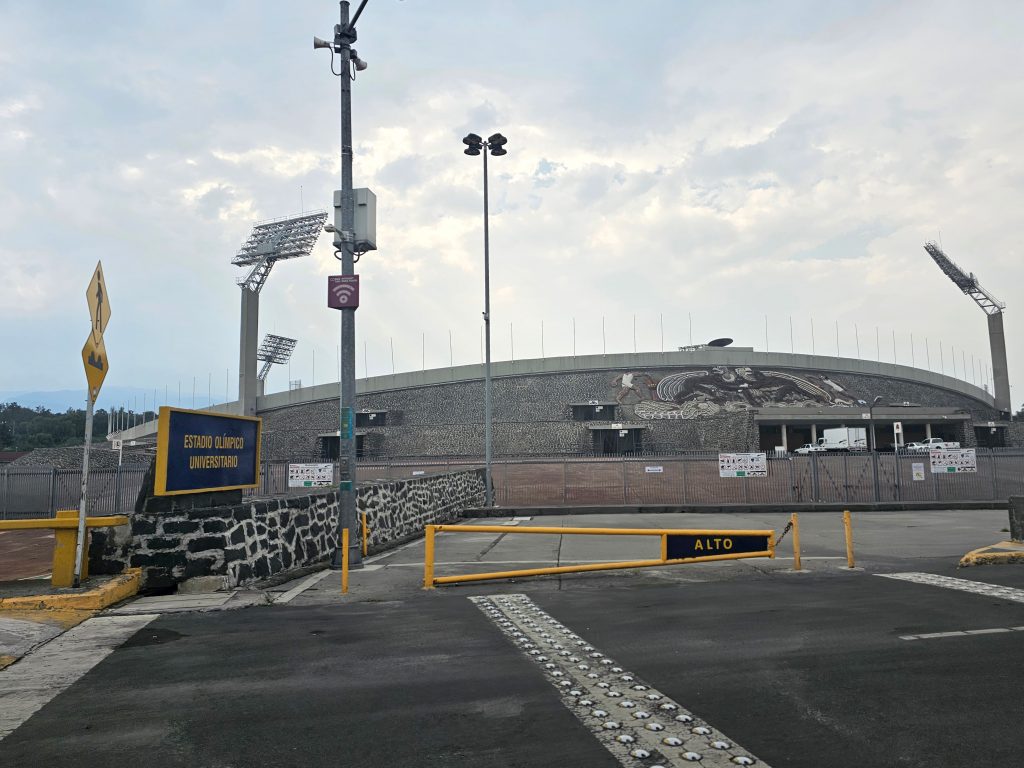 Mexico City, Mexico - Nov 3, 2024: The Estadio Olimpico Universitario is a soccer venue of the National Autonomous University of Mexico UNAM, located in Mexico City