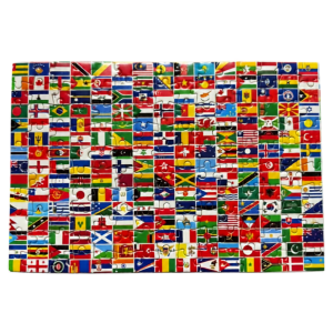 Mini rompecabezas 2D de banderas del mundo – 150 piezas